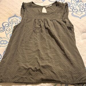 GAP Olive Green Sleeveless Blouse